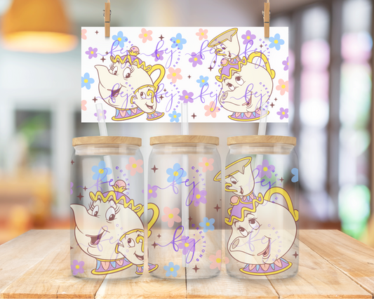 Tea Time Treasures 16oz UV DTF Cup Wrap