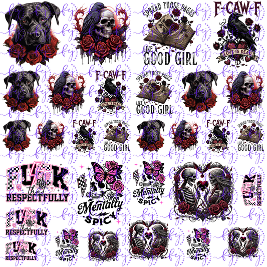 The Dark Side UV DTF SHEET