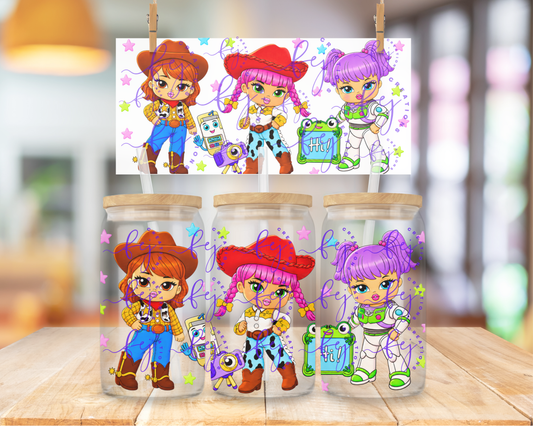 Toy Box Besties 16oz UV DTF Cup Wrap