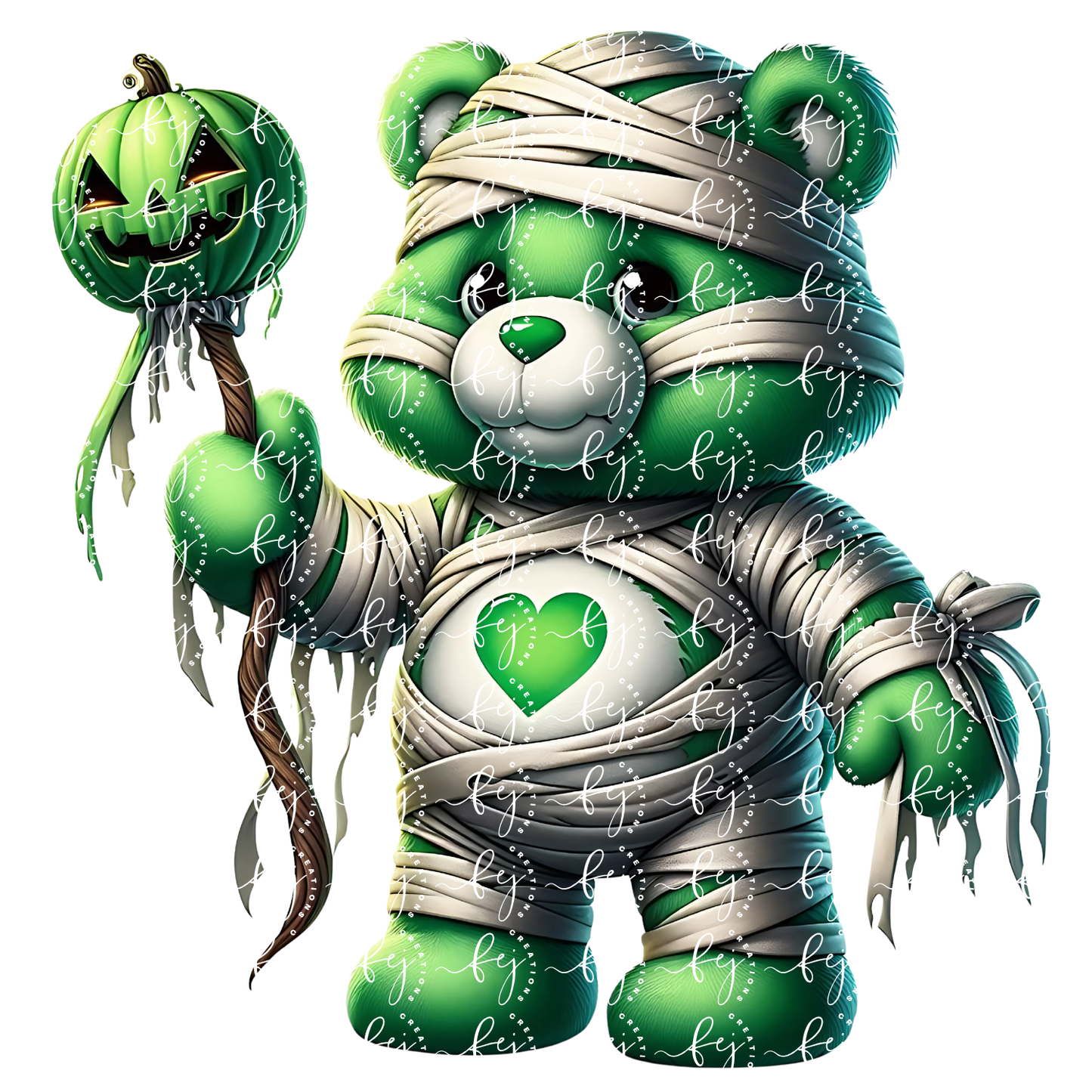 Wrapped in Whimsy Bear UV DTF Decal
