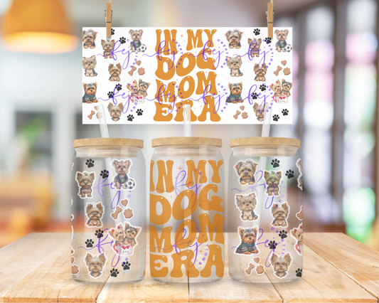Yorkie Mom Era 16oz UV DTF Cup Wrap